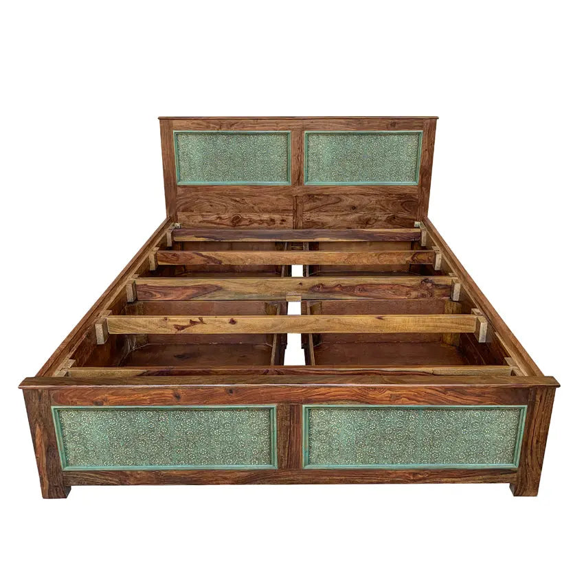 Aster Solid Sheesham Wood Bed with Drawers Storage