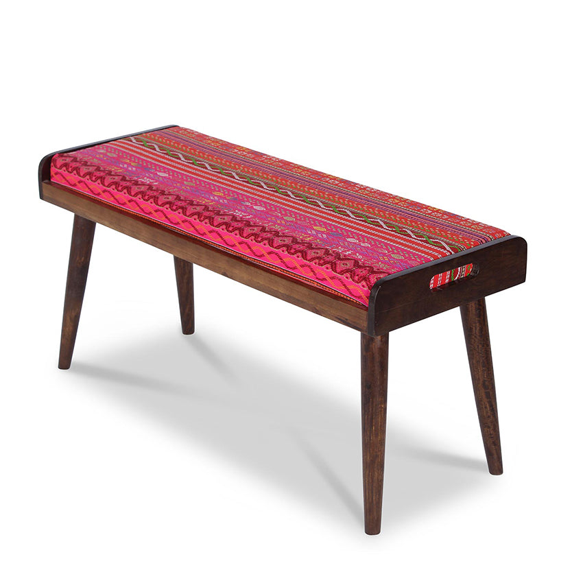 Ethnic Solid Wood Bench