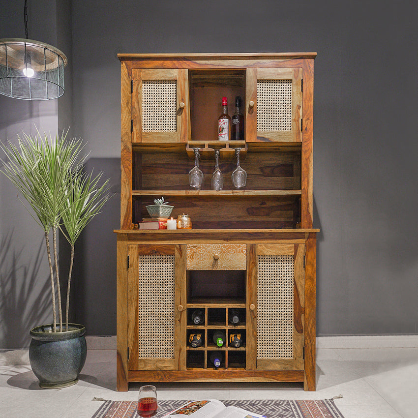 Raffine Wood Bar Cabinet