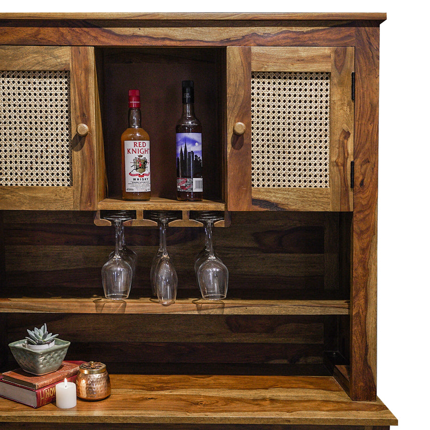 Raffine Wood Bar Cabinet