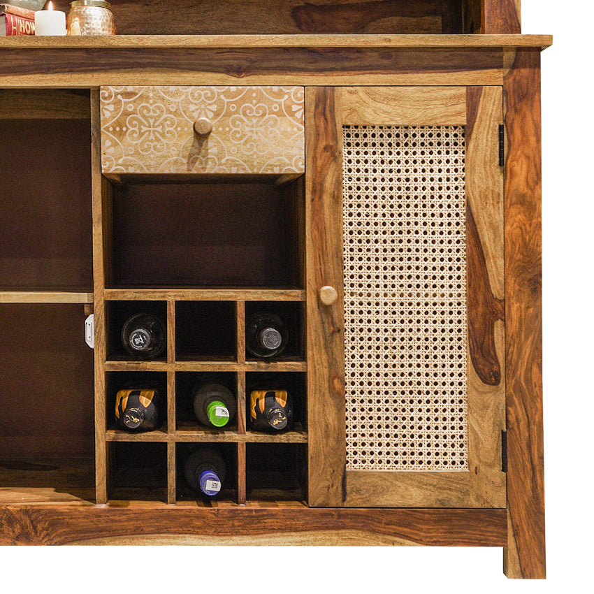 Raffine Wood Bar Cabinet