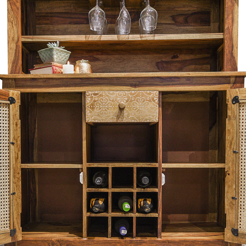 Raffine Wood Bar Cabinet