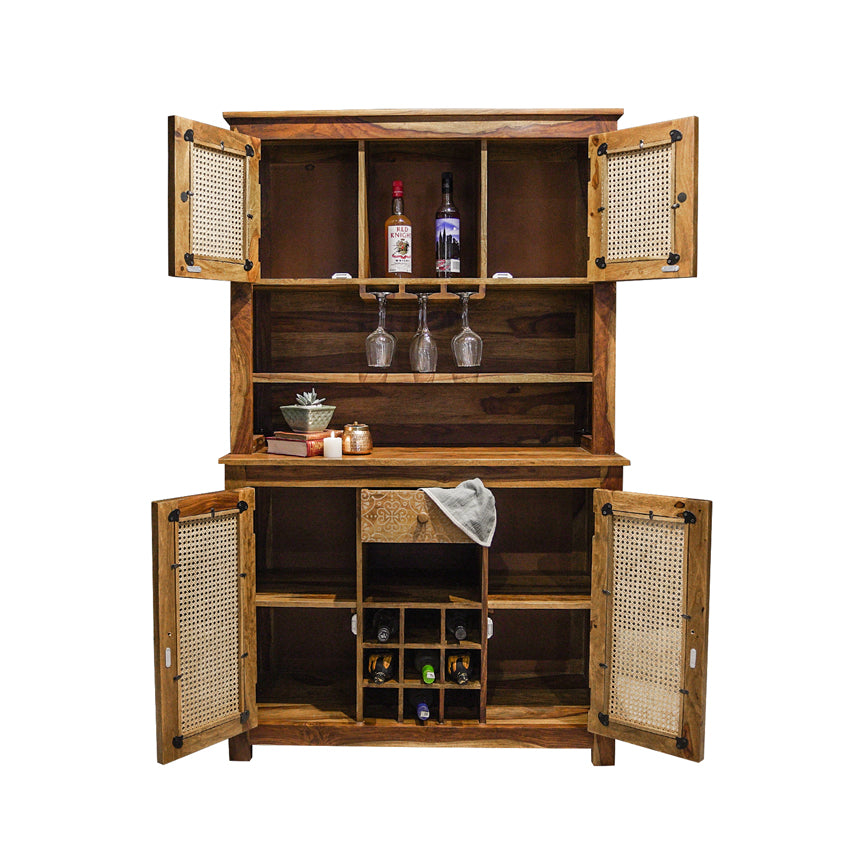 Raffine Wood Bar Cabinet