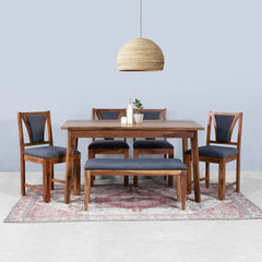 Sheesham Wood 6 Seater Dining Table