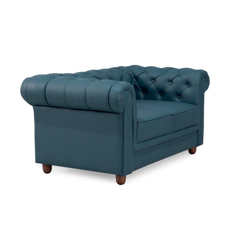 Grace Chesterfield 2 Seater Sofa in Premium Lethrite Fabric in 2 Colours