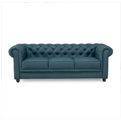 Grace Chesterfield 3 Seater Sofa in Premium Lethrite Fabric in 2 Colours