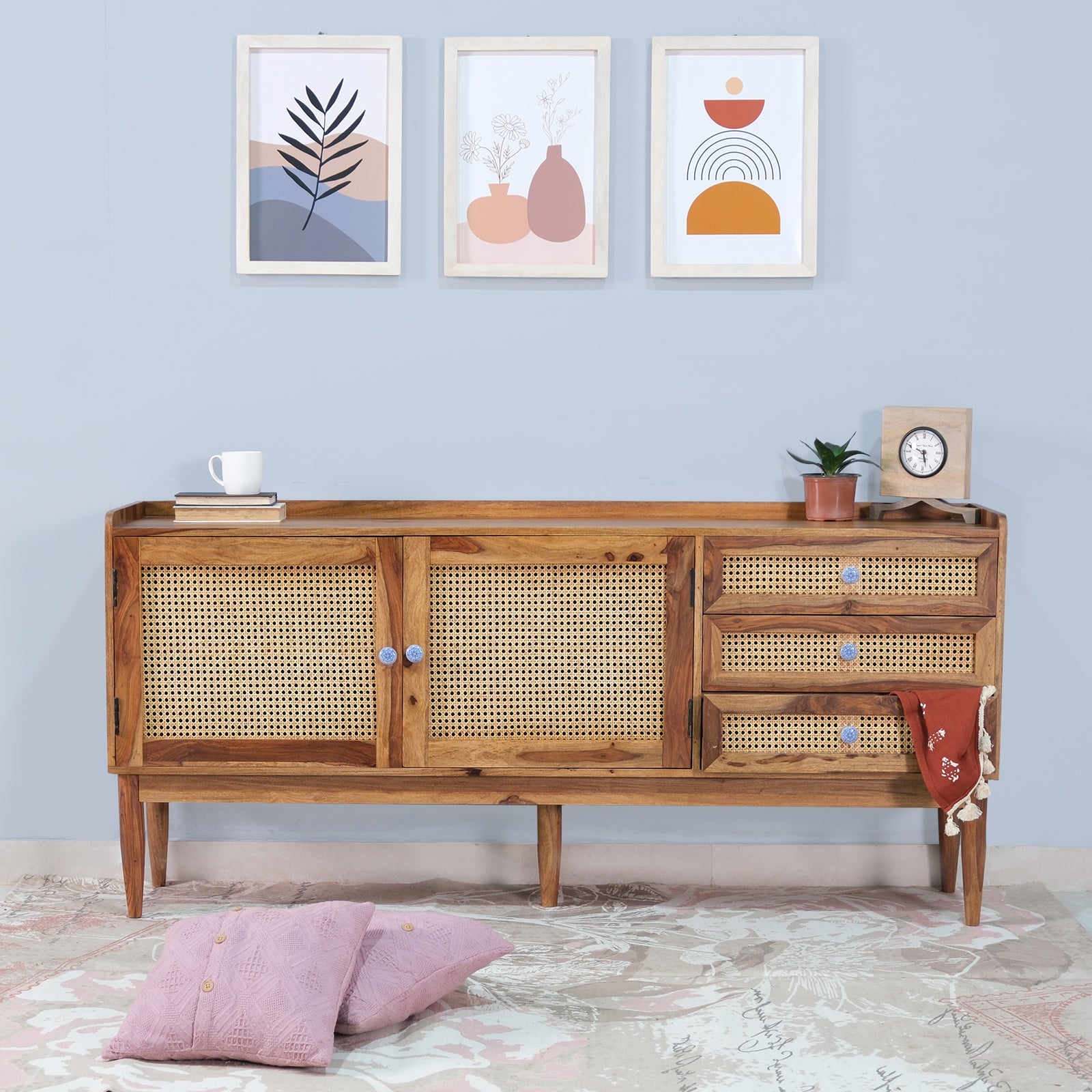 Edward Sheesham Wood Storage Cabinet and Sideboard