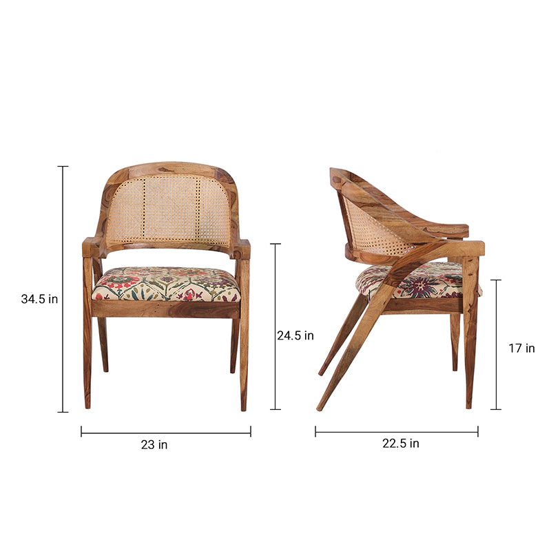 Tiziana Sheesham Wood Chair in 2 Colours