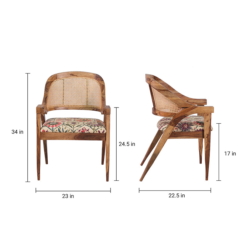 Tiziana Sheesham Wood Chair in 2 Colours