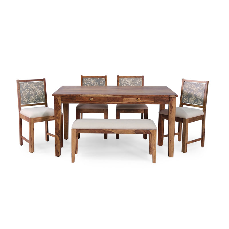 Wooden 6 Seater Dining Set