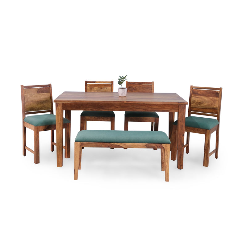 Charles Sheesham Wood 6 Seater Dining Set