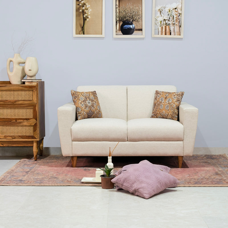 William 2 Seater Sofa in Linen Blend Fabric