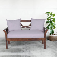 Granada Solid Wood Two Seater Sofa - Fabuliv